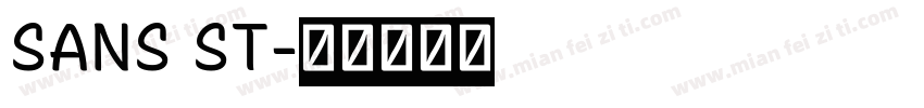 SANS ST字体转换